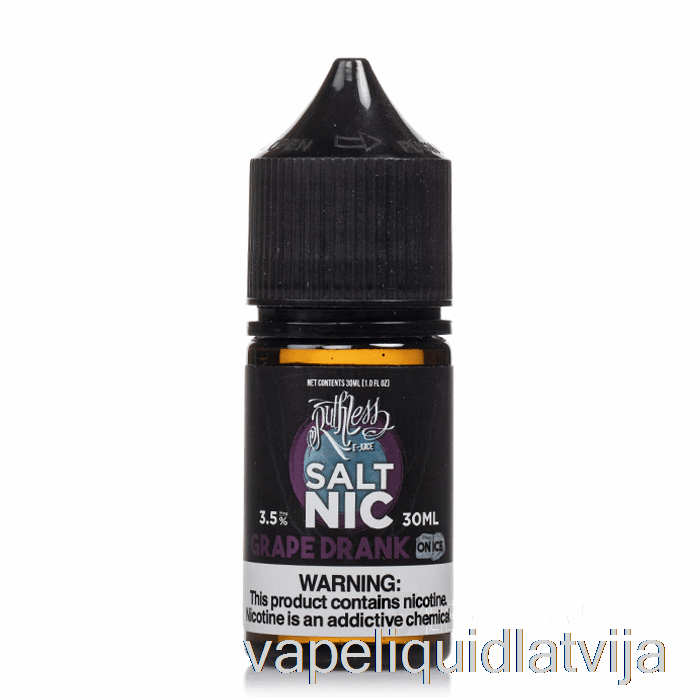 Vīnoga Dzēra Uz Ledus - Nežēlīgs Sāls - 30ml 10mg Vape šķidrums